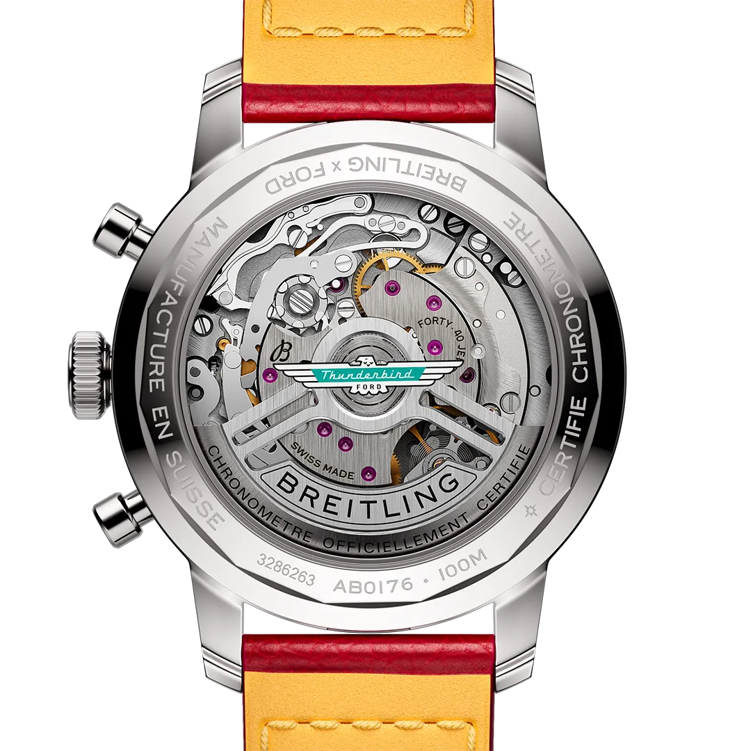 Breitling Top Time B01 Ford Thunderbird 41mm Watch with White Dial