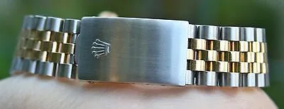 ROLEX 18k Gold & Steel 36mm Mens Datejust Watch Warranty