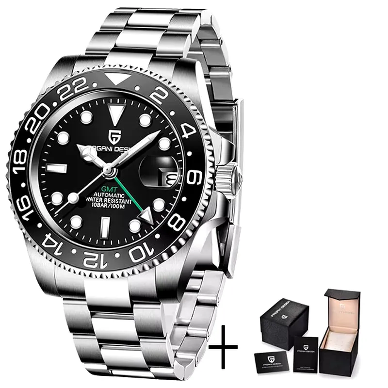V3 Version GMT Watches Men'S Luxury Sapphire Automatic Mechanical Watch 40MM Stainless Steel Waterproof Watch